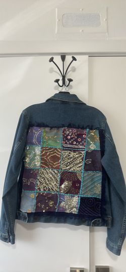 Denim hand made jacket M