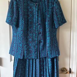 Vintage Leslie Fay Skirt Suit