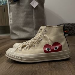 Comme de Garçon Converse  High Top Sneaker