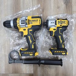 NEW DeWalt 20V Flexvolt Brushless Hammer Drill & XR 3-Speed Impact Driver Combo TOOLS ONLY