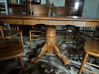 Maple Wood Table and Chairs