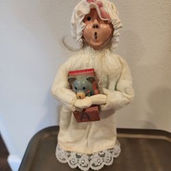 VINTAGE Byers Choice Carolers Jack IN The Box Figurine Doll 9.5" Tall