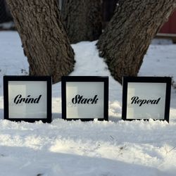 Custom Wall Decor. (BRAND NEW) 3 Piece Set