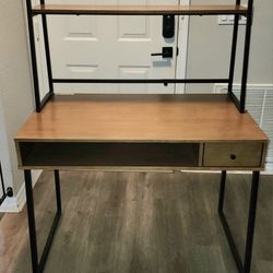 Wooden Tiered Office Desk