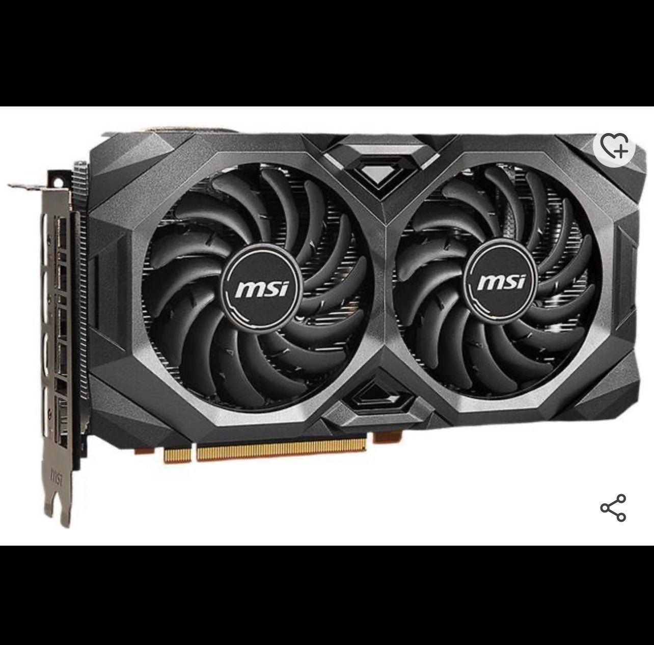 MSI Radeon RX 5600 XT 6GB GDDR6 PCI Express 4.0 Video Card RX 5600 XT MECH OC