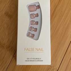 SHEIN NAILS RHINESTONE PINK PEDICURE TOES