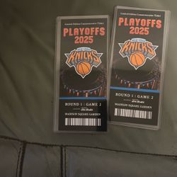 2025 Knick Playoff Tickets (memorabilia)