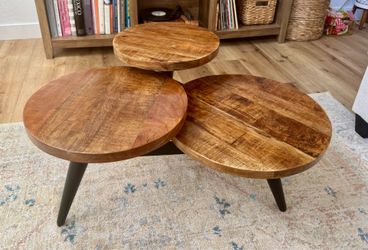 3 tiered round coffee table