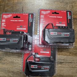 3 - MILWAUKEE XC5.0 BATTERIES