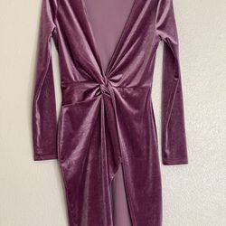 Fashion Nova Purple Velvet Dress