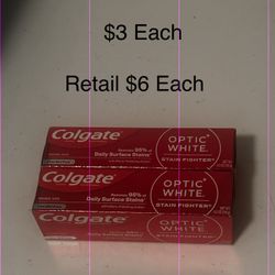 Colgate Optic White $3 Each