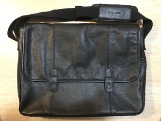 Cole Haan Black Leather Messenger Bag