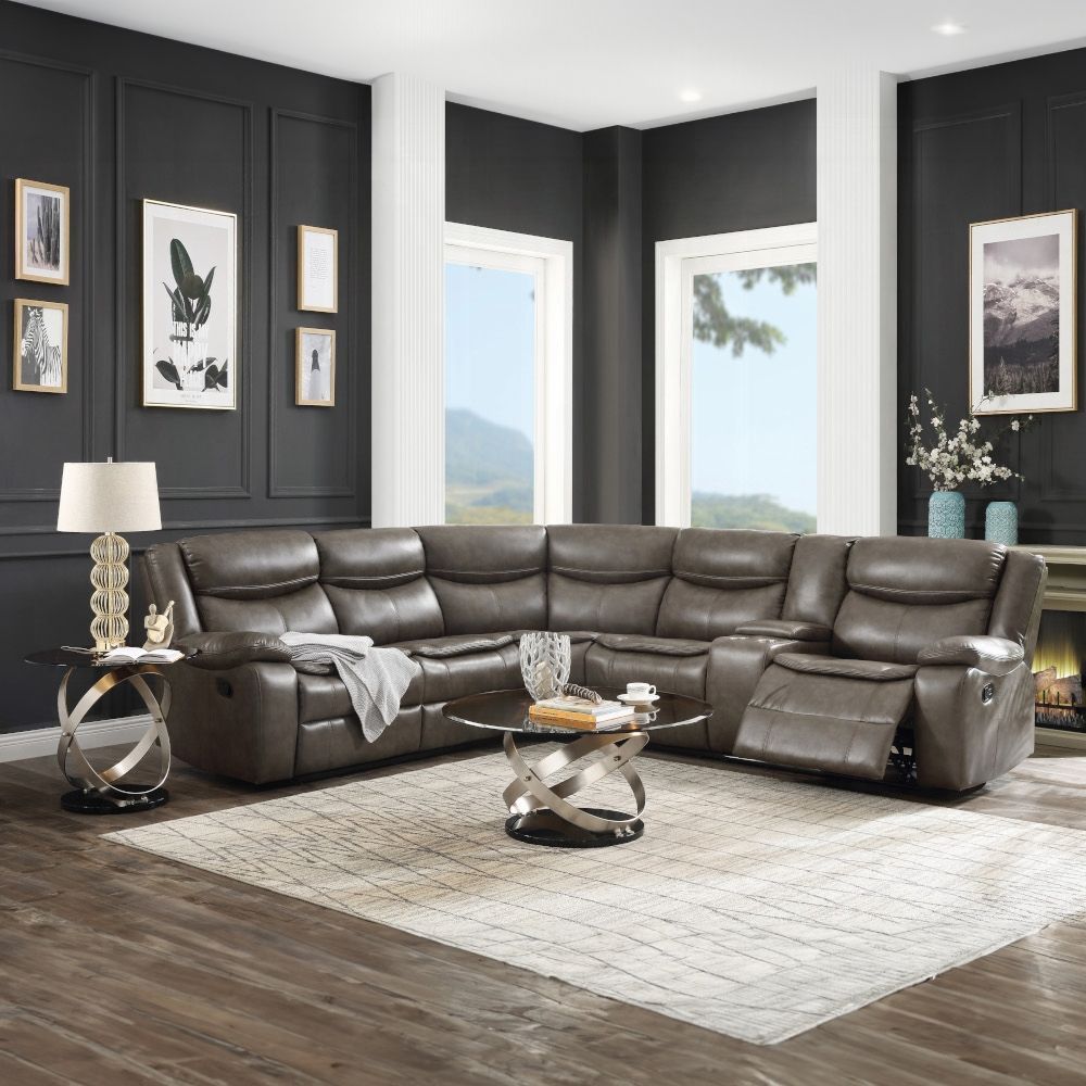 SECTIONAL RECLINING SOFA BUILT IN CUP HOLDERS AND CONSOLE NO CREDIT NEEDED 100 DAYS SAME AS CASH