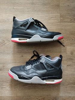 Nike Air Jordan 4 Retro "Bred Reimagined" Sneakers (Size: 9) For Sale