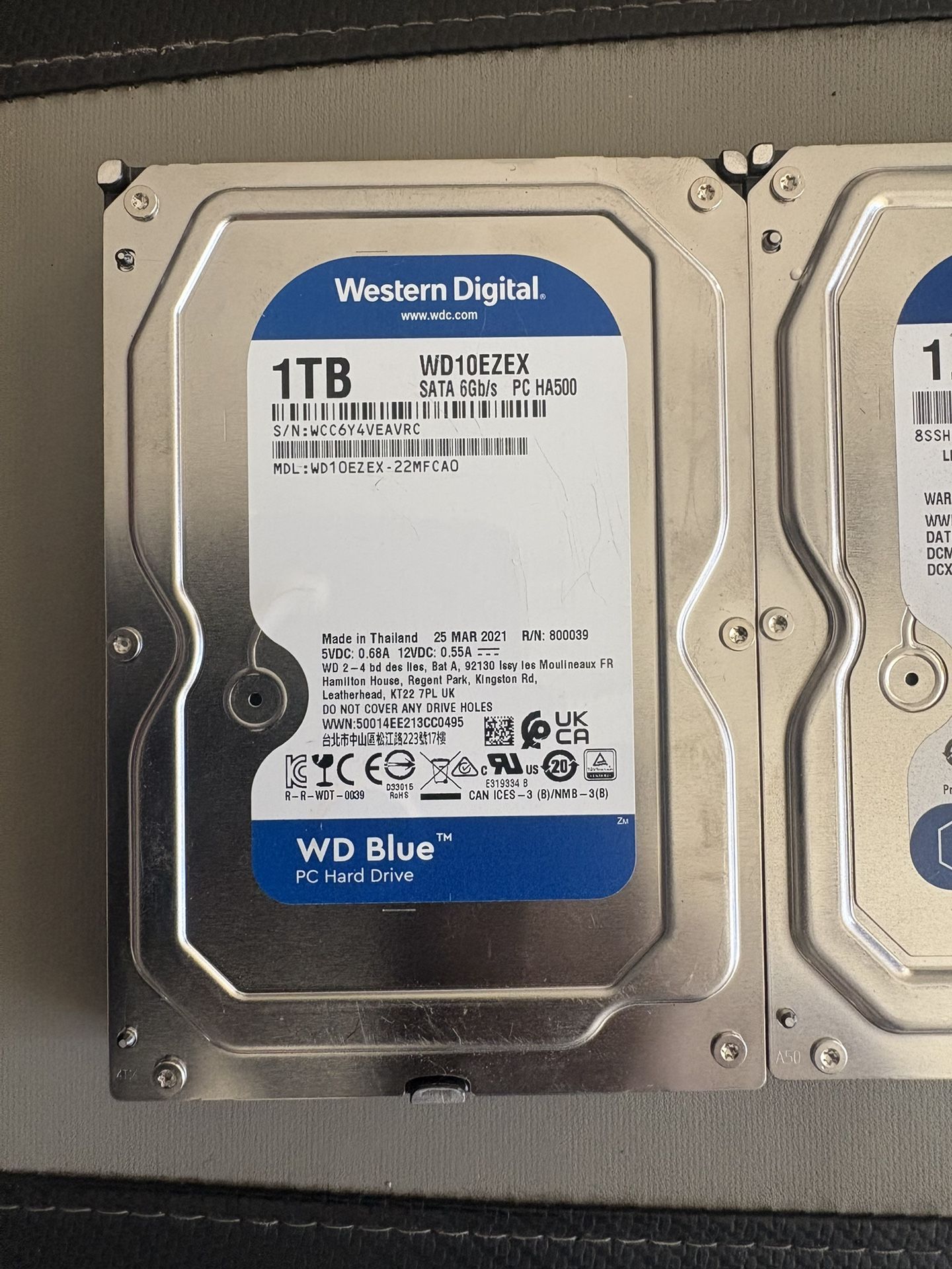 Western Digital Hard drive 1Tb