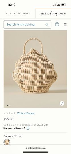 Rattan Shell Basket 