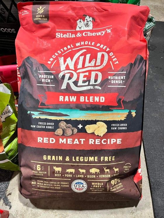 Stella & Chewy's Wild Red Raw Coated Kibble Grain-Free Red Meat Recipe Dry Dog Food
