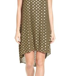 MICHAEL Michael Kors Women's Bergalia Foiled Chain Neck Trapeze Dress

