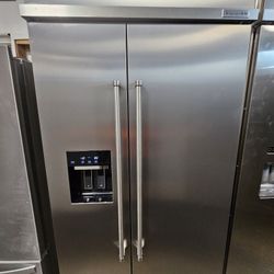 42" KITCHENAID BUILT IN STAINLESS STEEL REFRIGERATOR