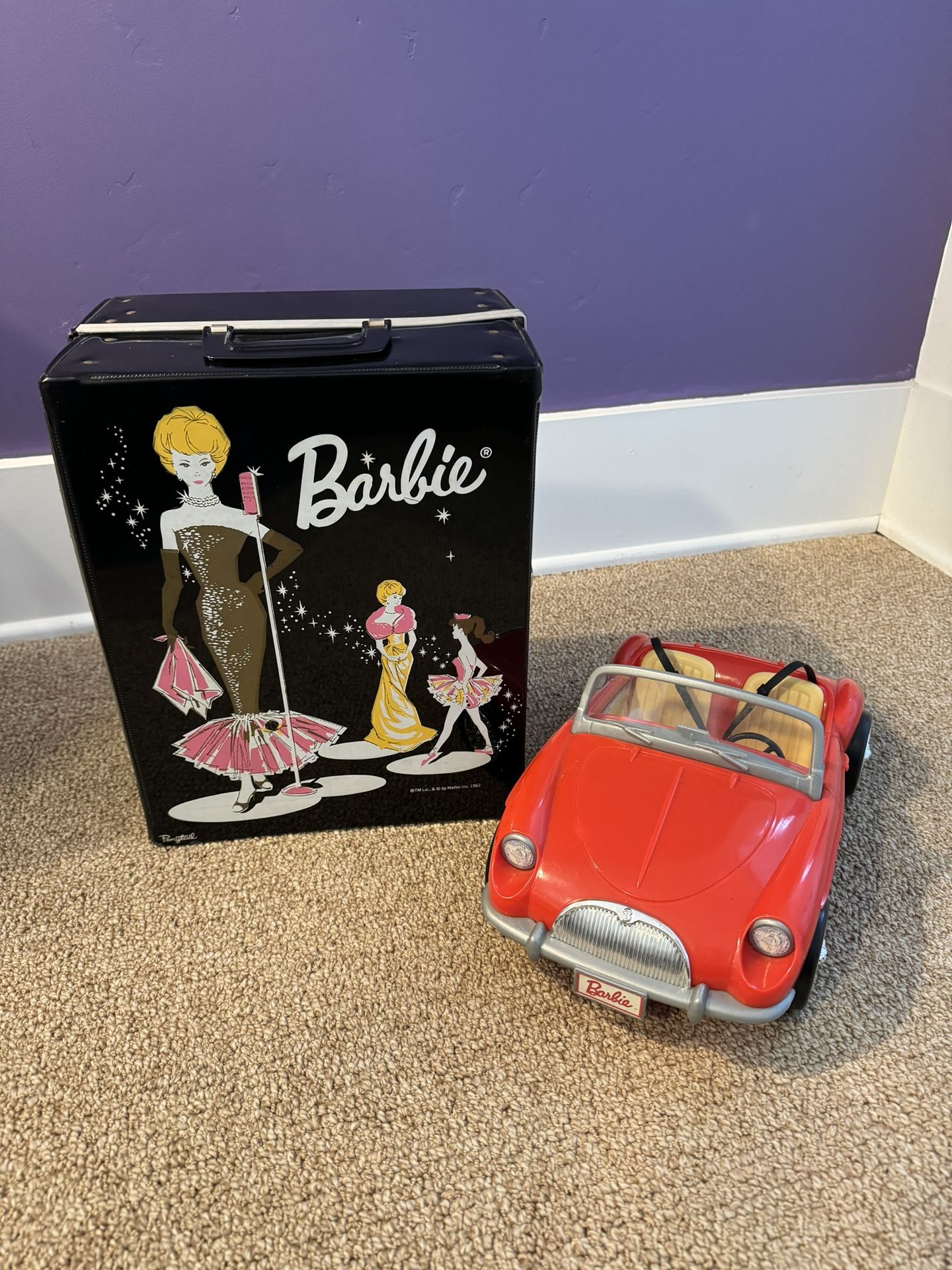 VINTAGE Barbie’s - includes doll, convertible, clothes/shoes/accessories