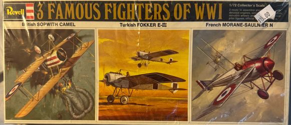 3 famous fighters of WWI 1/72 collector’s scale