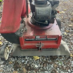 Shredder/bagger/vacuum