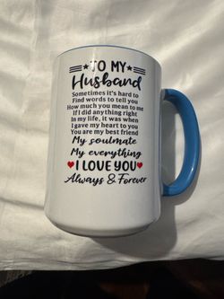 My husband 15 oz coffee cup