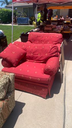 Two Red Golf Couches