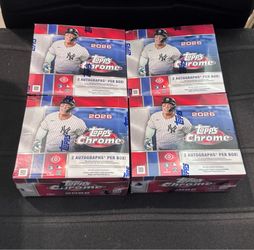 2026 Topps Chrome Baseball Jumbo Hobby Box Sealed