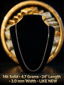14k CURB/FIGARO LINK CHAIN