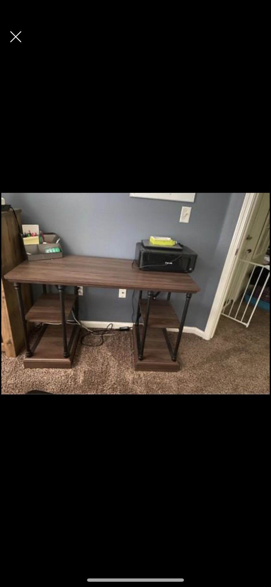 Wood/iron Desk