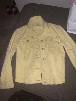 Light yellow jean jacket