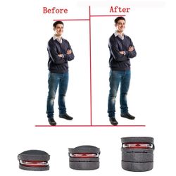 Gel Shoe Insole Invisible Height Increase Heel Lift Taller Insert Pad Silicone