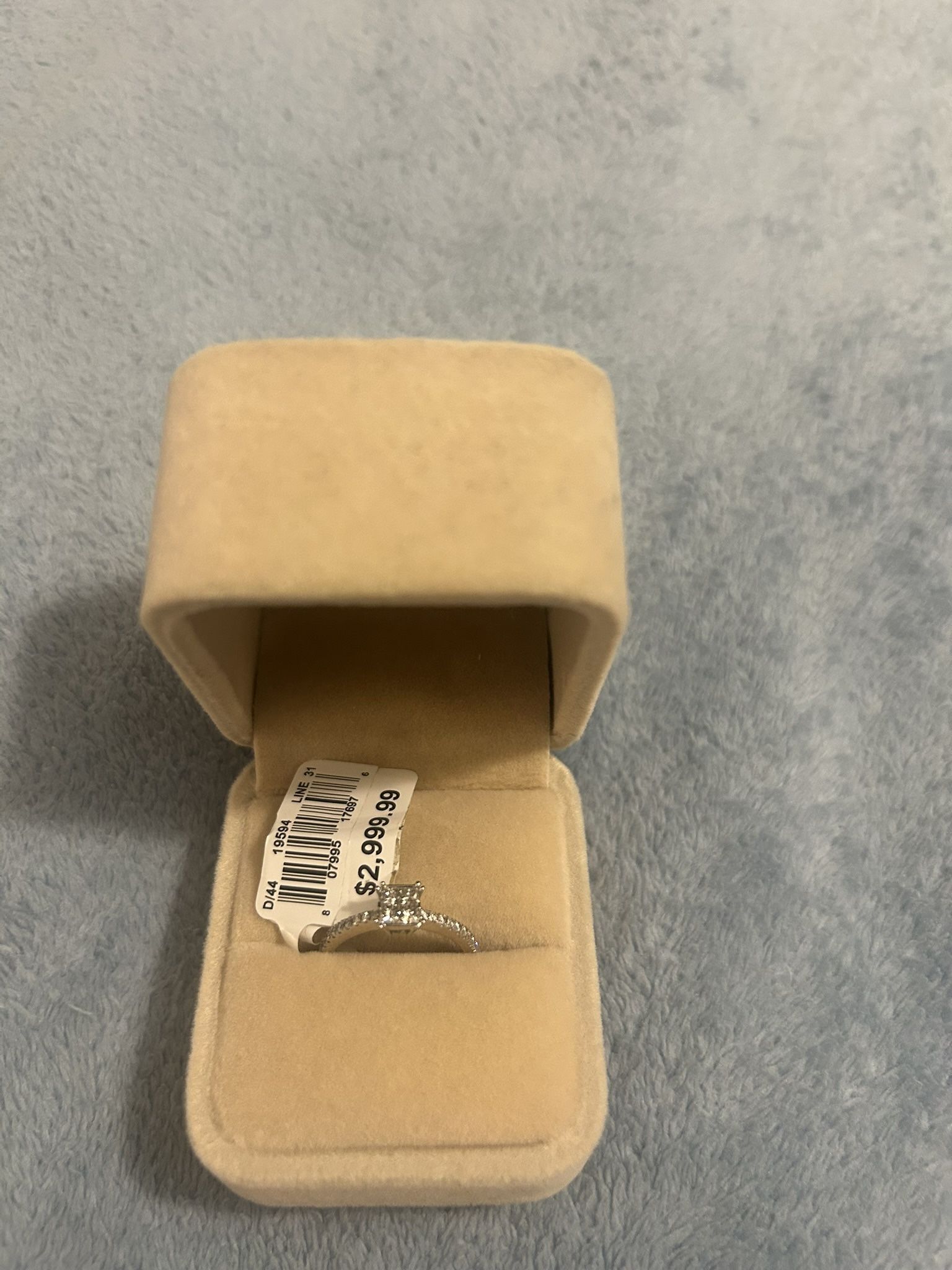 Diamond Ring – 10K White Gold – 1/2 CTTW – Brand New w/ Tags