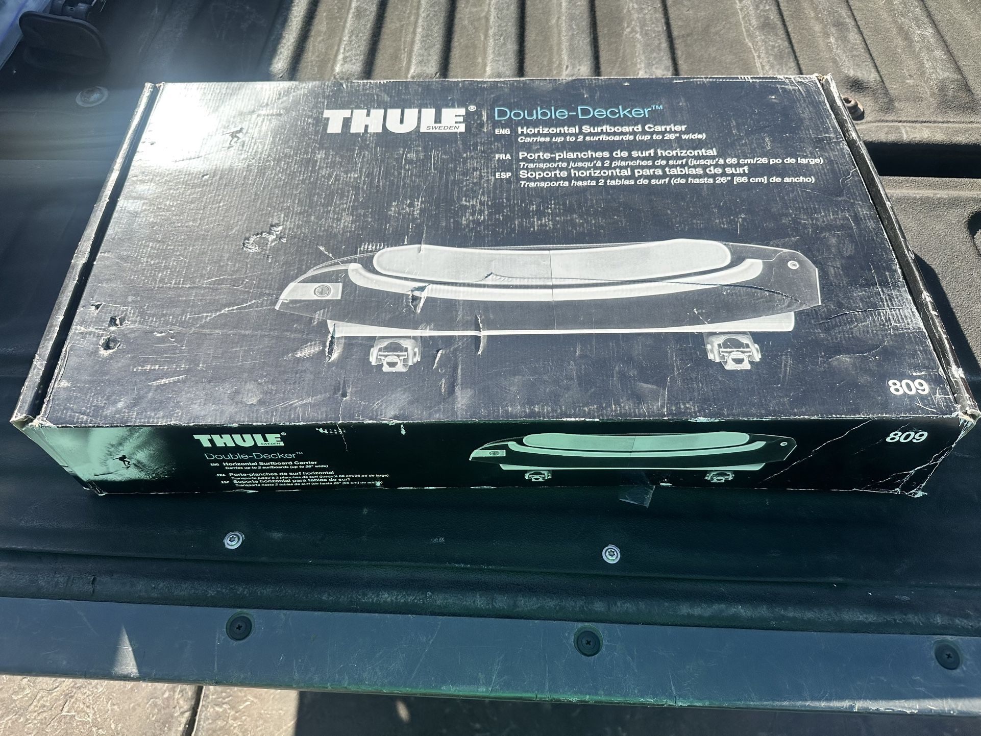Thule double-decker surfboard racks they are brand new still in box with keys and locks
