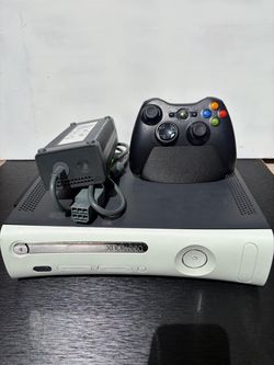 Upgraded Xbox 360 Console with Controller and Power Supply