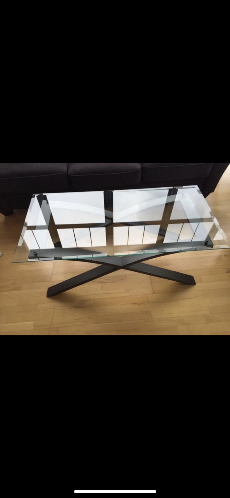 Glass coffee and end table