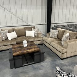 2-piece Sofa And Loveseat Set On Special 