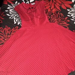 Vintage Red Polka Dress