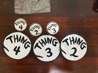 Dr. Seuss Thing 2, 3 & 4 Patches Big & Little Halloween Costume