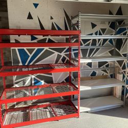 Grey Shelving 86H X 48 W X 18 D