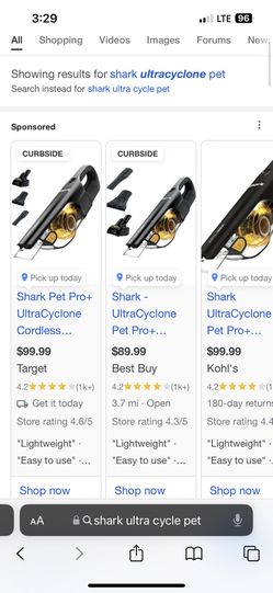 Shark UltraCyclone™ Pet Pro Cordless Handheld Vacuum