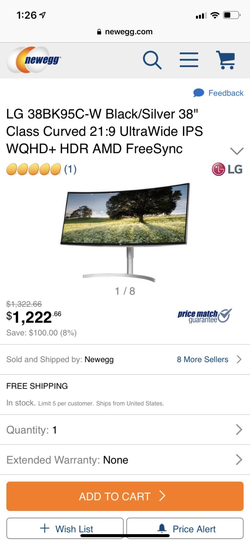 Gaming curved computer monitor new