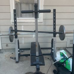 Bench Press With Weight for Sale in Aurora CO OfferUp
