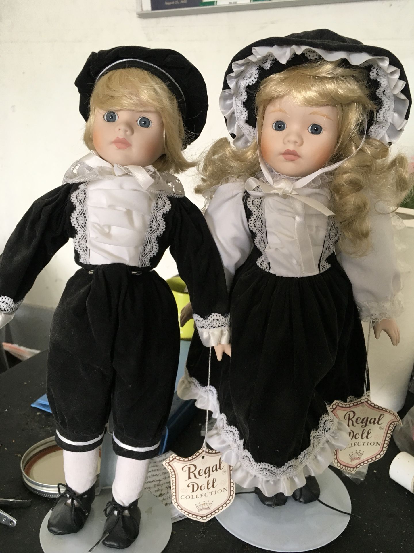 2 Regal Doll Collection Porcelain Dolls