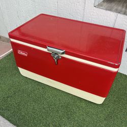 Vintage Coleman Red Cooler 