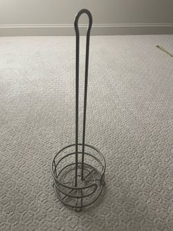 Metal toilet paper holder