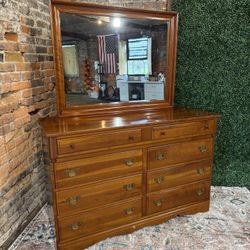 Cherry Dresser w/ Mirror - Free Delivery