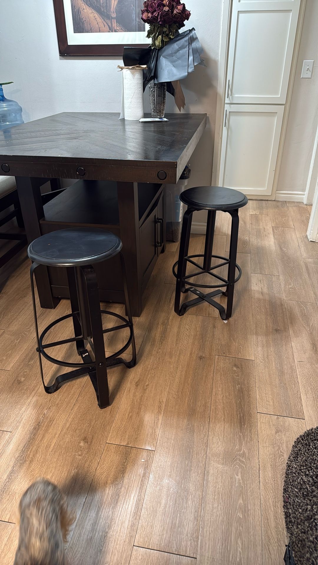 Kitchen Table With Two Stools 