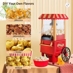 Vintage Style Hot Air Popcorn Maker